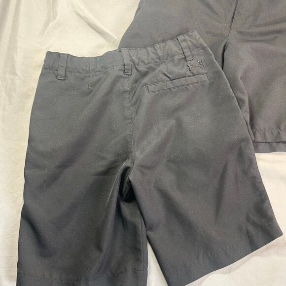 Under Armour Little Boys Black Flat Front Shorts size 6 Two pair - Picture 4 of 6